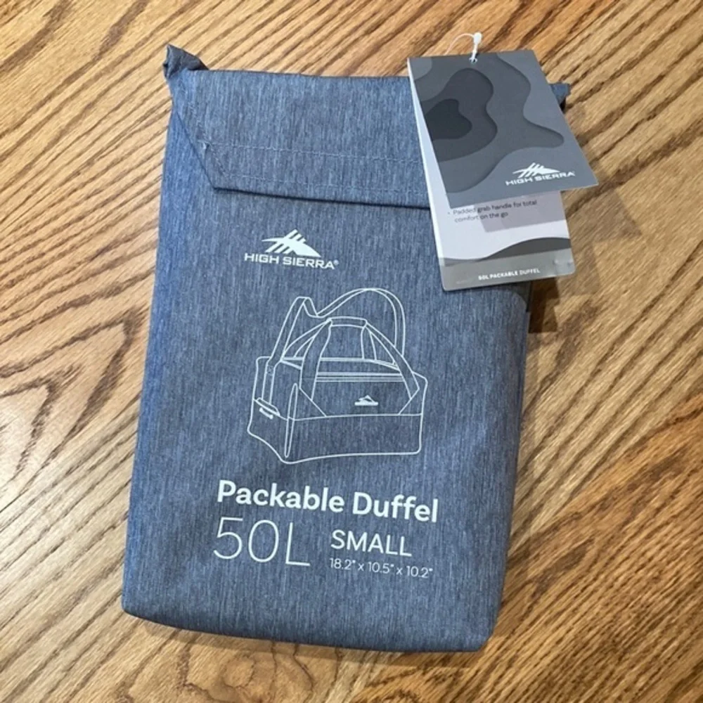 NWT High Sierra packable duffle 50L